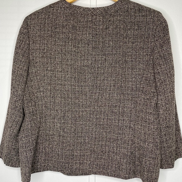 Evan-Picone Tweed Blazer Jacket - Picture 2 of 5